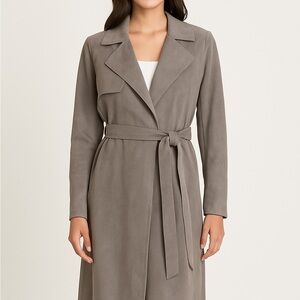Blank NYC Women's Gray Trench Coat
